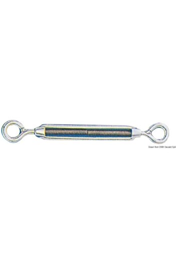 OSCULATI Stainless Steel Eye Bolt with Two Clamps, Tensioner, 560 kg