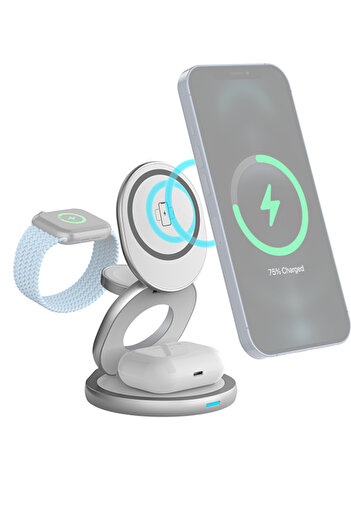 Force Magsafe 3 in 1 15W Foldable Charger