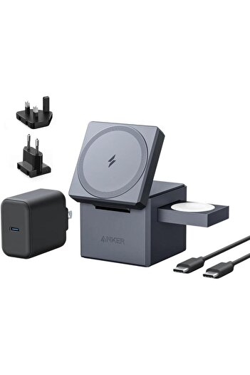 Anker 3-in-1 Wireless Charger Grey
