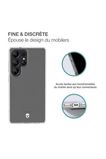 Force 2 in 1 Pack Samsung Galaxy S25 Ultra Soft Transparent Case