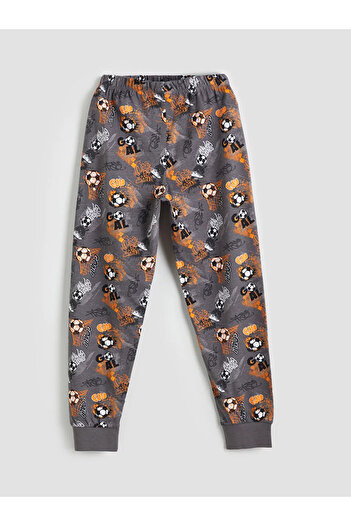 LC Waikiki LCW Kids Turuncu Bisiklet Yaka Erkek Çocuk Pijama Takımı