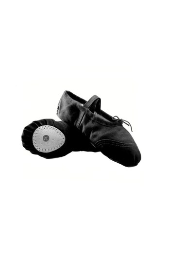 OEM Children's Ballet and Dance Shoes, Cotton and Genuine Leather, Black, Size 27 EU