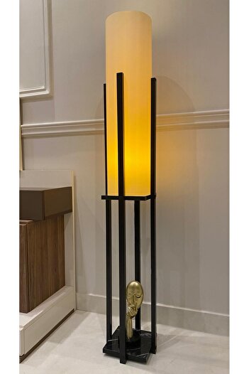 Turkish Home Modern floor lamp with warm lighting - black