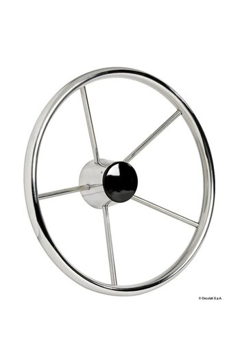 OSCULATI Timona cu Janta Exterioara din Inox Osculati, Diametru 380 mm