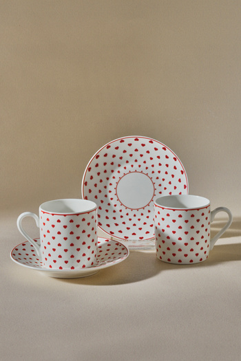 Karaca Sweet Love 2 Person Coffee Cup 90 ml