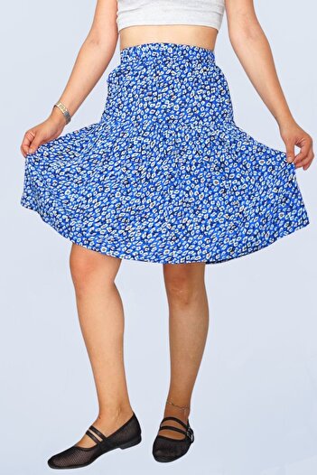 SHE BEST Viscose Fabric Midi Length Shorts Skirt