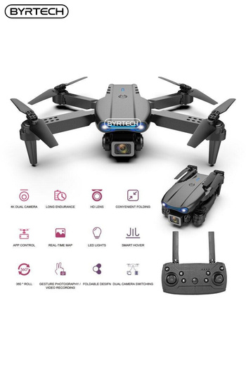 BYRTECH Kameralı Drone Engel Sensörlü Katlanabilir – E99 Pro FPV Yayın, Çantalı, Şarj Edilebilir Bataryalı