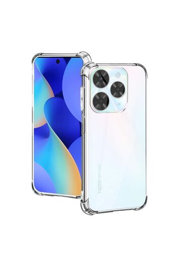 Air Protective Case for Tecno Spark 20 Pro, Safe, K88, Thermoplastic, Transparent
