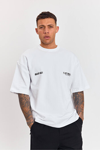 Weyeze Comfortable Fit T-Shirt with Back Print Detail 36055Wyz