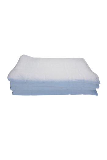 OEM Set 4 foot towels, white, 50x70 cm, 100% cotton 800 GSM