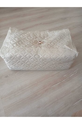 Butik 2'Lİ NİŞAN DAMAT GELİN BOHÇASI HİLAL KUMAŞ FRANSIZ MOTİFLİ PÜSKÜLLÜ ŞASE BOHÇA 20x30x60