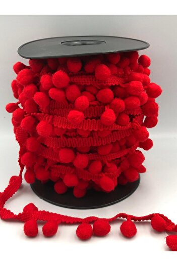 DUCK HOBY 3 Meters Ribbon Pompom Decorative Ribbon Meter Pompom Colorful Pompom