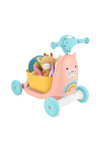 Skip Hop Jucarie ride-on, Skip Hop, Zoo, Functional si ca premergator si trotineta, Cu scaunel/cos depozitare
