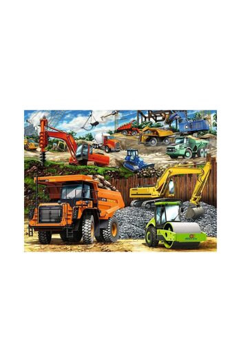 RAVENSBURGER Puzzle - Construction Vehicles, 100 pieces XXL