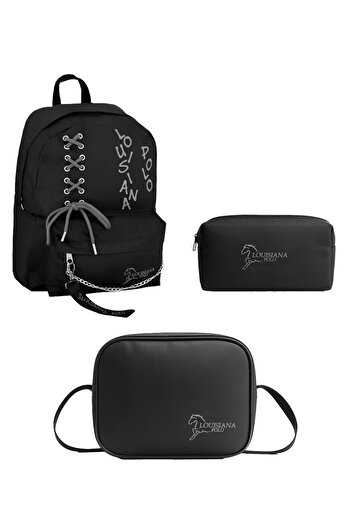 louisiana polo School Set – Bag + Thermal Nutrition + Pen Holder Smoked 1141