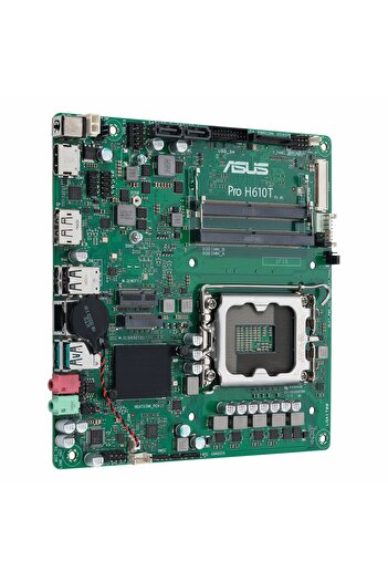 ASUS Pro H610T-CSM DDR5 (5600MHz)OC M.2 HDMI/DP 1700P mITX Anakart