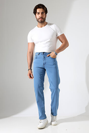sports here Pantaloni de calitate pentru bărbați din țesătură din denim lycra elastică