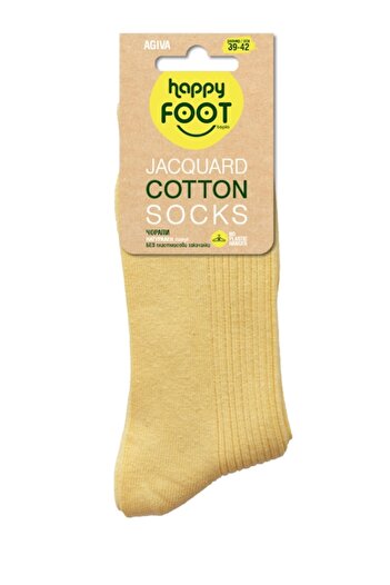 Agiva Women's Socks, Agiva, Cotton, Yellow, Size 39-42