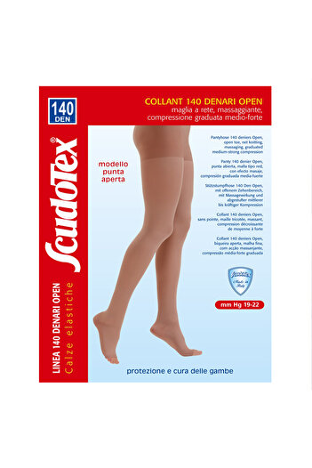 Variteks Italian varicose vein socks, open compression, black, size M