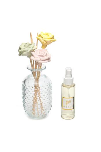 Missi Scented Rose Ceramic Stone Glass Vase