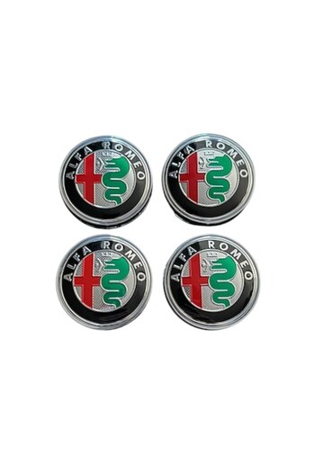 MAF Set 4 wheel caps 60mm Alfa Romeo compatible/alloy wheel replacement