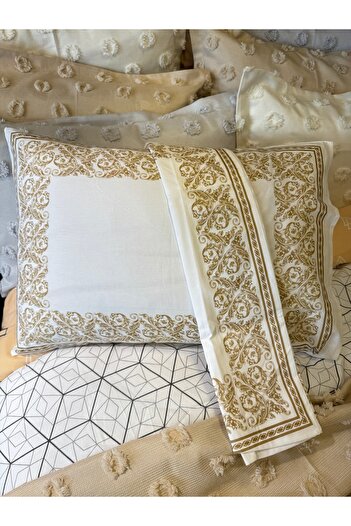 ŞENER HOME 100% Cotton Ranforce 2-Piece Hobby Pillow Case 50X70 cm
