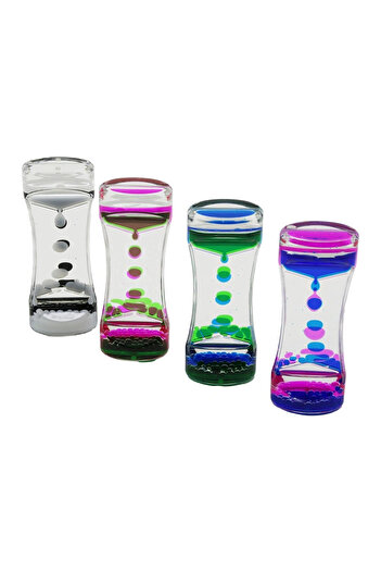 shopwave Double Color Water Double Deck Tight Bottle Model Water Sand Clock Mica Acrylic Plastic 13.7 X 5.2 X 3.3cm (5047
