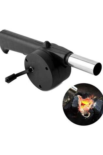 Generic BBQ Fan Air Blower Fast Fire Starter Portable Mini Manual Hand Crank