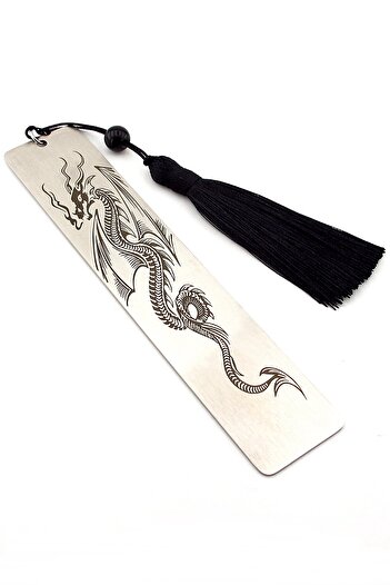 Solfera Dragon Stainless Steel Bookmark Metal Bookmark Bookmark with Tassel Ay046