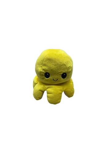 Flo Reversible Plush Octopus with Happy and Sad Face, Model 30, Multicolor