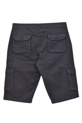 DYNAMO Men's Cargo Pocket Canvas Capri Shorts Bgl-St04736