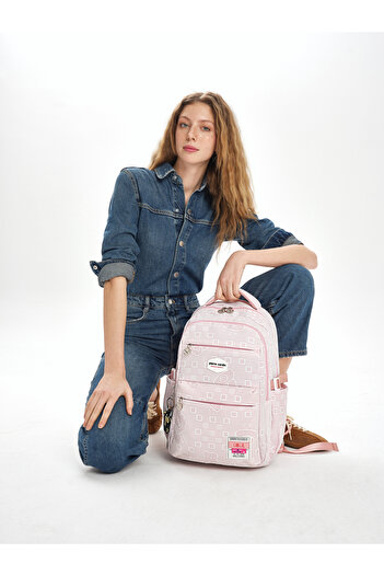 Pierre Cardin Pembe Çocuk Okul Sırt Çantası 07PC17736