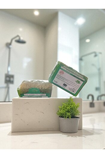 Tpm Natural Handmade Fiber Tea Tree Soap 140 Gram Set of 2