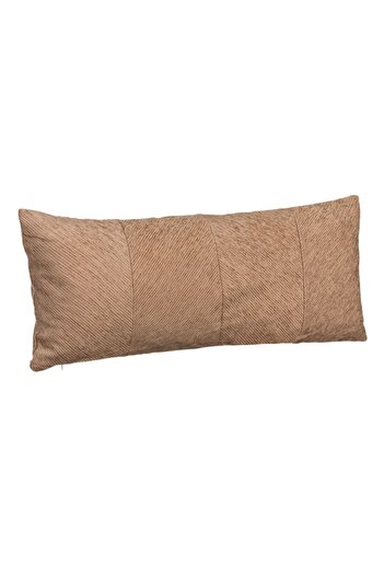 OEM Rectangular decorative pillow with relief pattern, Brown, 70x30 cm