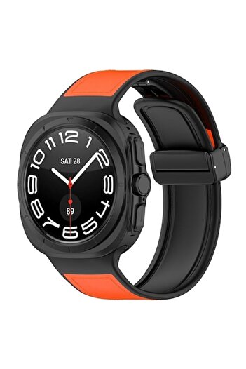 Samsung Watch strap for Galaxy Watch Ultra 47mm, F51, Silicon, Orange Touch