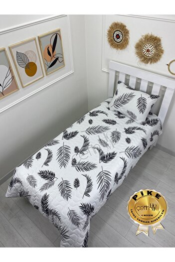 Çetinhome Single Quilted Pique Set 4 Seasons Palm