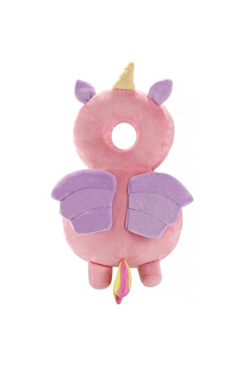 Flo Perna tip Rucsac pentru Protectia Capului, Tetiera tip Unicorn, pentru Bebelusi, Roz