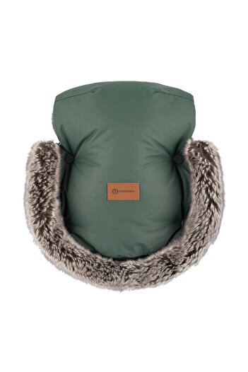 Petite&Mars Warm stroller gloves, Petite&Mars, Furry, With removable fur, For cold weather