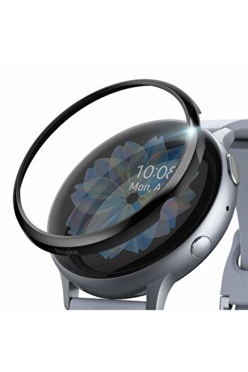 Ringke Protective foil compatible with Samsung Galaxy Watch Active 2, 44mm, Bezel Styling, black glass