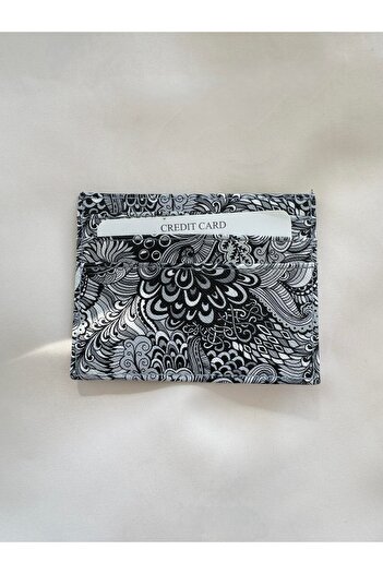 Retrobird Gift Double Sided Card Holder Unisex Black White