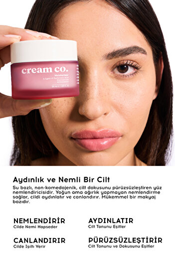 Cream Co. Aydınlatıcı Kırışıklık Karşıtı Cilt Tonu Eşitleyici Su Bazlı Nemlendirici Göz Kremi İkili