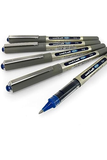 UNİ-BALL - UB-157 Liquid Ink Rollerball Pens - 0.7mm Nib - Blue Ink - Pack of 5