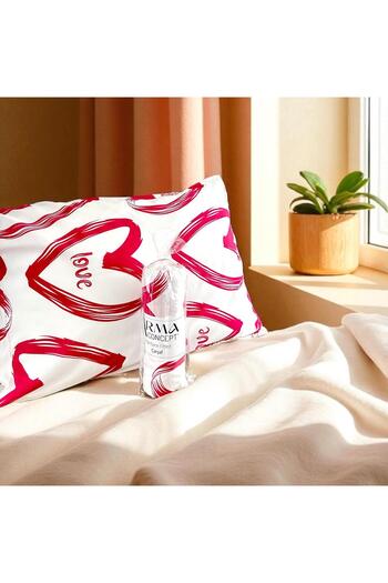 Arma Concept Double Heart Pattern Ranforce Fabric Fitted Elastic Sheet & 2 Pillowcases