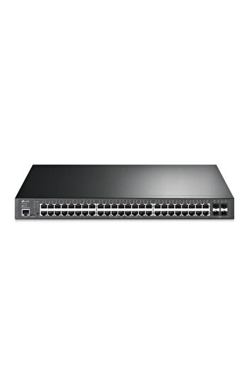 TP-LINK Switch cu 48 porturi PoE RJ45 Gigabit, 4 x SFP+ 10G, Buget PoE 500W, Management L2, 1U - Omada