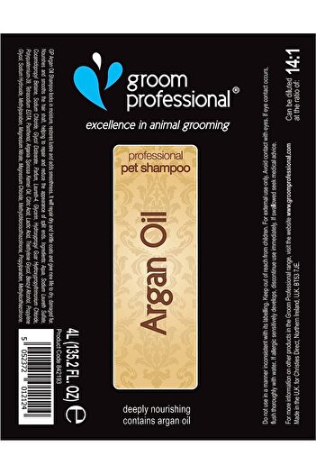 Groom Professional Argan Oil Shampoo Volume: 4 litre