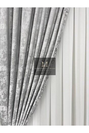 Metropolitan Concept Set of 2 Venti curtains, worked on 10 cm wide rejansa