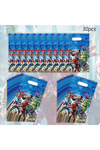 Miniso 25x16.5cm 30pcs 30pcs Avengers Birthday Party Gift Bags， Avengers Candy Bags， Avengers Goody Bags， A