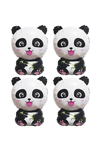 Choice 30inch black 4pcs 30 inch Cute Giant Panda Foil Balloon Jungle Safari Panda Balloon Anniversary Birt