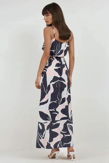 Hiccup Square Neck Patterned Maxi Dress
