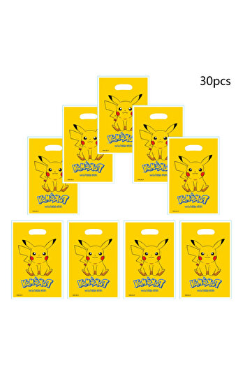 Miniso 25x16.5cm 30pcs 30pcs pokemon Birthday Party Gift Bags，pokemon Candy Bags，pokemon Goody Bags，pokemon